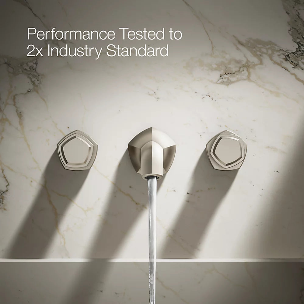 Occasion® Wall-mount bathroom sink faucet Knob handle trim, 1.2 gpm