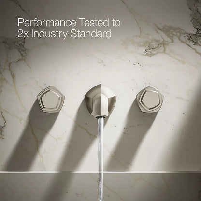 Occasion® Wall-mount bathroom sink faucet Knob handle trim, 1.2 gpm