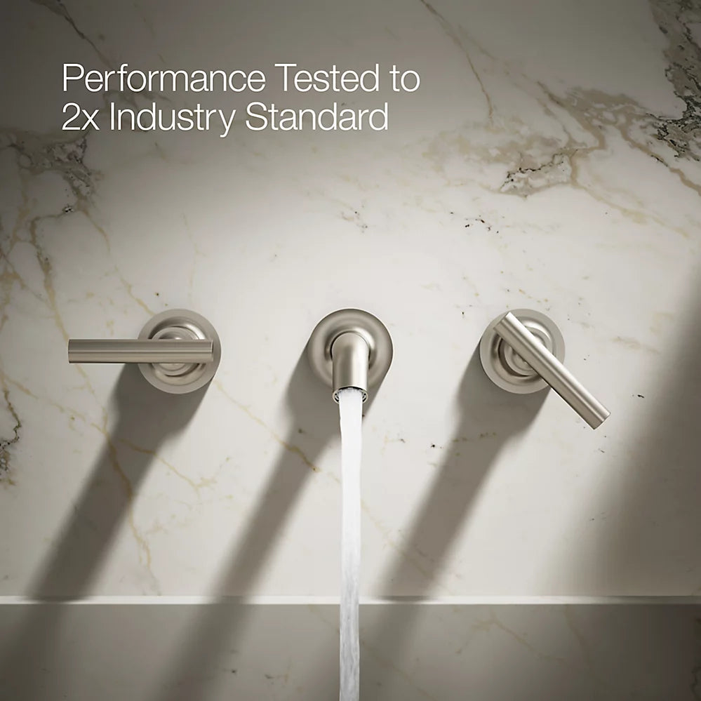 Purist® Wall-mount bathroom sink faucet trim with Lever handles, 1.2 gpm