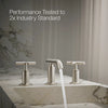 Purist® Widespread bathroom sink faucet with Cross handles, 1.2 gpm