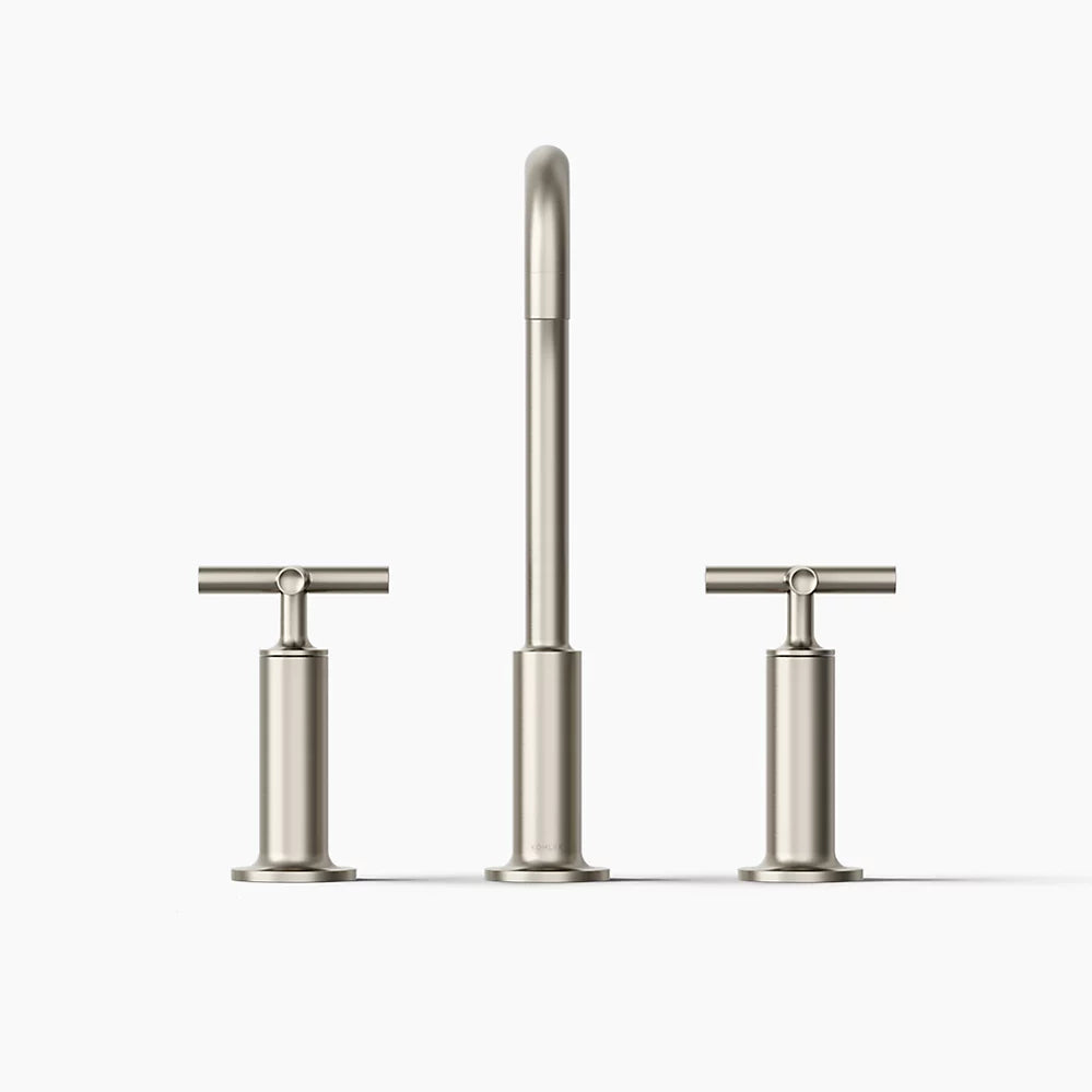 Purist® Widespread bathroom sink faucet with Cross handles, 1.2 gpm
