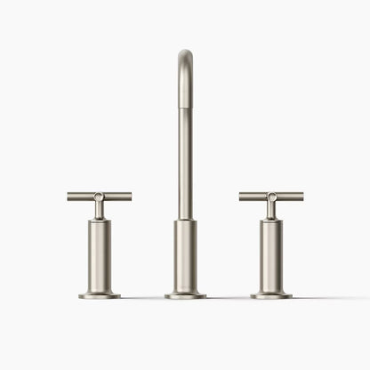 Purist® Widespread bathroom sink faucet with Cross handles, 1.2 gpm