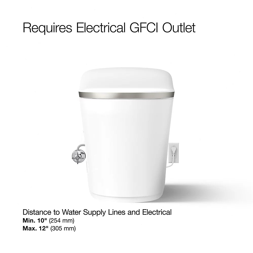 Eir® One-piece elongated smart toilet, dual-flush