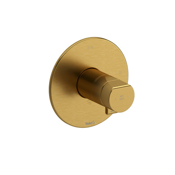 RIOBEL Parabola 1/2" Thermostatic & Pressure Balance Trim With 3 Functions (Shared)