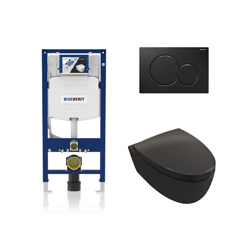 Bocchi Wall Hung Toilet Set With Geberit In-Wall Carrier - Golzar Home