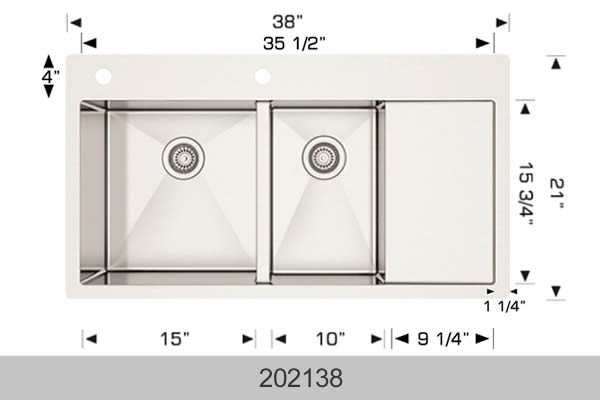 BOSCO 202138 Titanium Series Sink