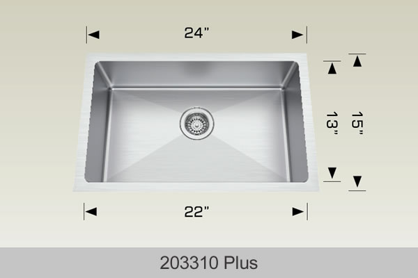 BOSCO 203310 Plus Titanium Series Plus Sink