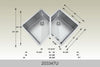 BOSCO 203347U Plus Titanium Series Plus Sink