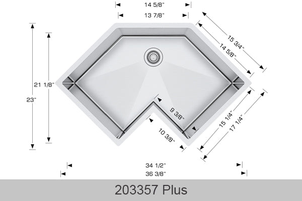 BOSCO 203357 Plus Titanium Series Sink