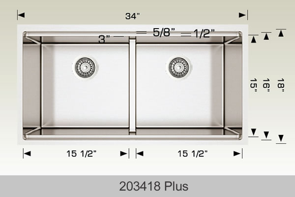 BOSCO 203418plus Titanium Multi-Level workstation sink