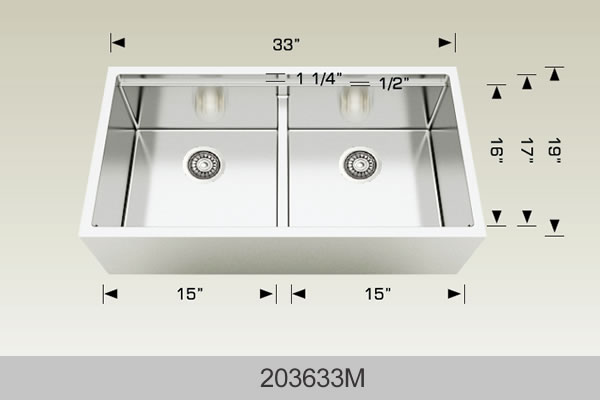 BOSCO 203633m Titanium Multi-Level workstation sink