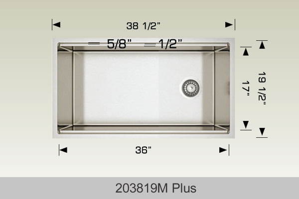 BOSCO 203819mplus Titanium Multi-Level workstation sink