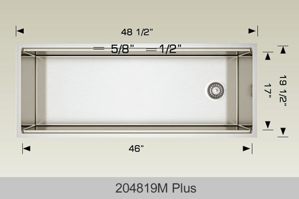 BOSCO 204819Mplus Titanium Multi-Level workstation sink