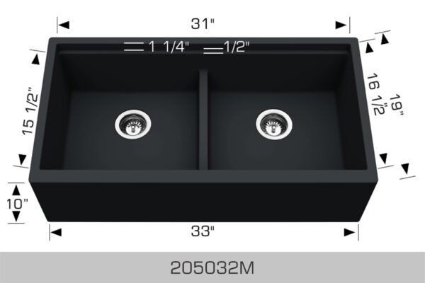 BOSCO 205032M Granite Series Sink