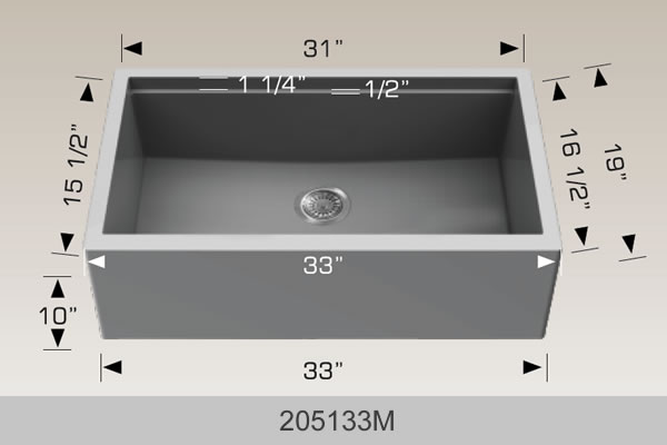BOSCO 205133M Granite Series Sink