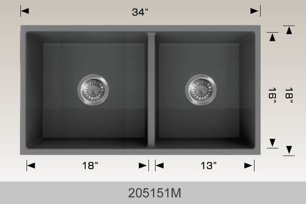 BOSCO 205151M Granite Series Sink