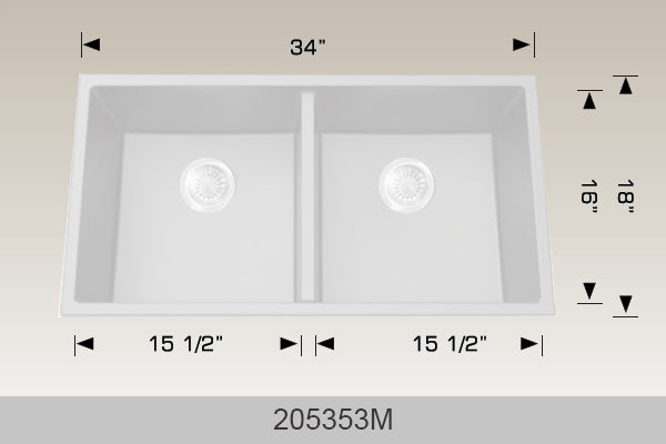 BOSCO 205353M Granite Series Sink