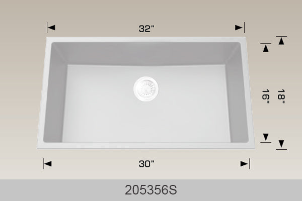 BOSCO 205356S Granite Series Sink