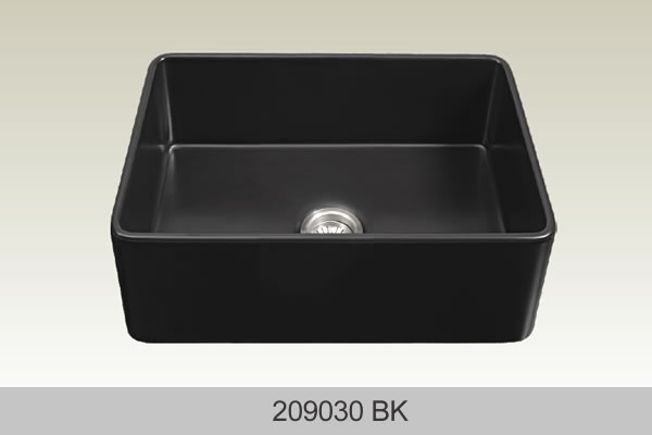 BOSCO 209030 BK Fireclay Apron Series Sink