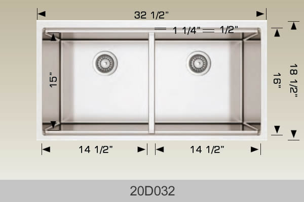 BOSCO 20D032 Super Series Plus Multi-Level Sink