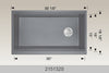 BOSCO 215132S Granite Series Sink