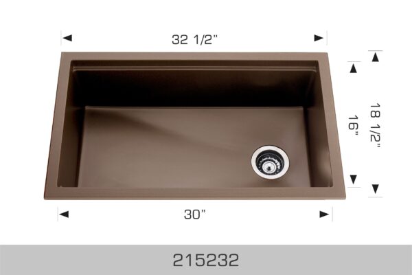 BOSCO 215232S Granite Series Sink