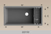 BOSCO 222130 Linear Granite Series Sink