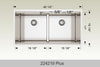 BOSCO 224219plus Titanium Multi-Level workstation sink