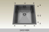 BOSCO 240016BK Textured Titanium Series Sink
