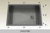 BOSCO 240027BK Textured Titanium Series Sink