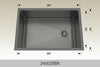 BOSCO 240028BK Textured Titanium Series Sink