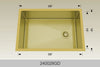 BOSCO 240028GD Textured Titanium Series Sink
