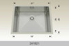BOSCO 241821 Textured Titanium Laundry Sinks Sink
