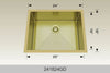 BOSCO 241824GD Textured Titanium Series Sink