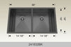 BOSCO 241832BK Textured Titanium Series Sink