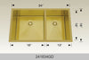 BOSCO 241834GD Textured Titanium Series Sink