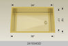 BOSCO 241934GD Textured Titanium Series Sink