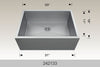 BOSCO 242133 Textured Titanium Apron Sink Series Sink