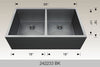 BOSCO 242233 BK Textured Titanium Apron Sink Series Sink