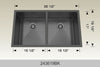 BOSCO 243619BK Textured Titanium Series Sink