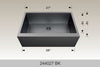 BOSCO 244027BK Textured Titanium Apron Sink Series Sink