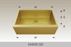 BOSCO 244030GD Textured Titanium Apron Sink Series Sink