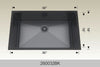 BOSCO 260032BK Textured Standard Series Sink