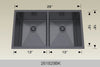 BOSCO 261829BK Textured Standard Series Sink