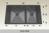 BOSCO 262818BK Textured Standard Series Sink