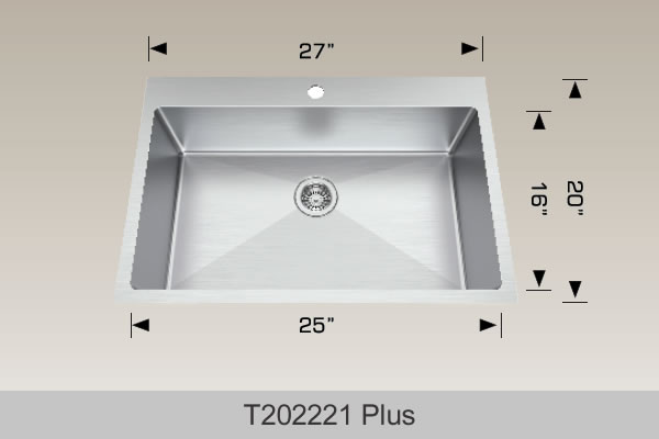 BOSCO T202221 Plus Deluxe Series Plus Sink