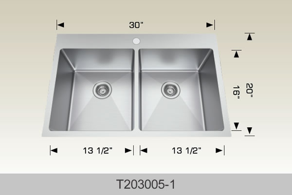 BOSCO T203005-1 Universal Design Series Sink