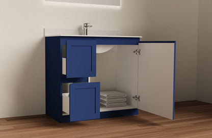 Boston Single Sink Bathroom Vanity - Golzar Home