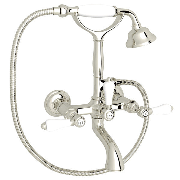 ROHL Exposed Wall Mount Tub Filler With Handshower