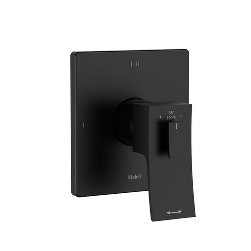 RIOBEL Zendo 1/2" Thermostatic & Pressure Balance Trim With 3 Functions (Shared)
